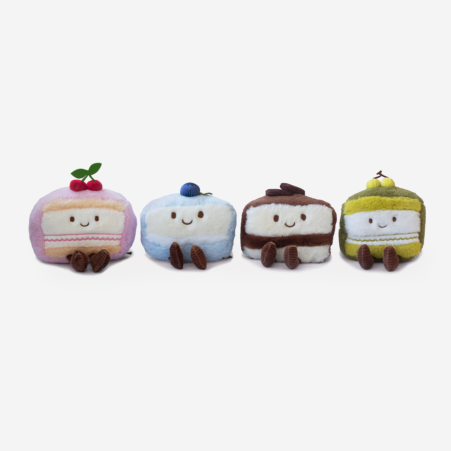 Cake Slice Plush Set — Featured Collection (4-Piece)