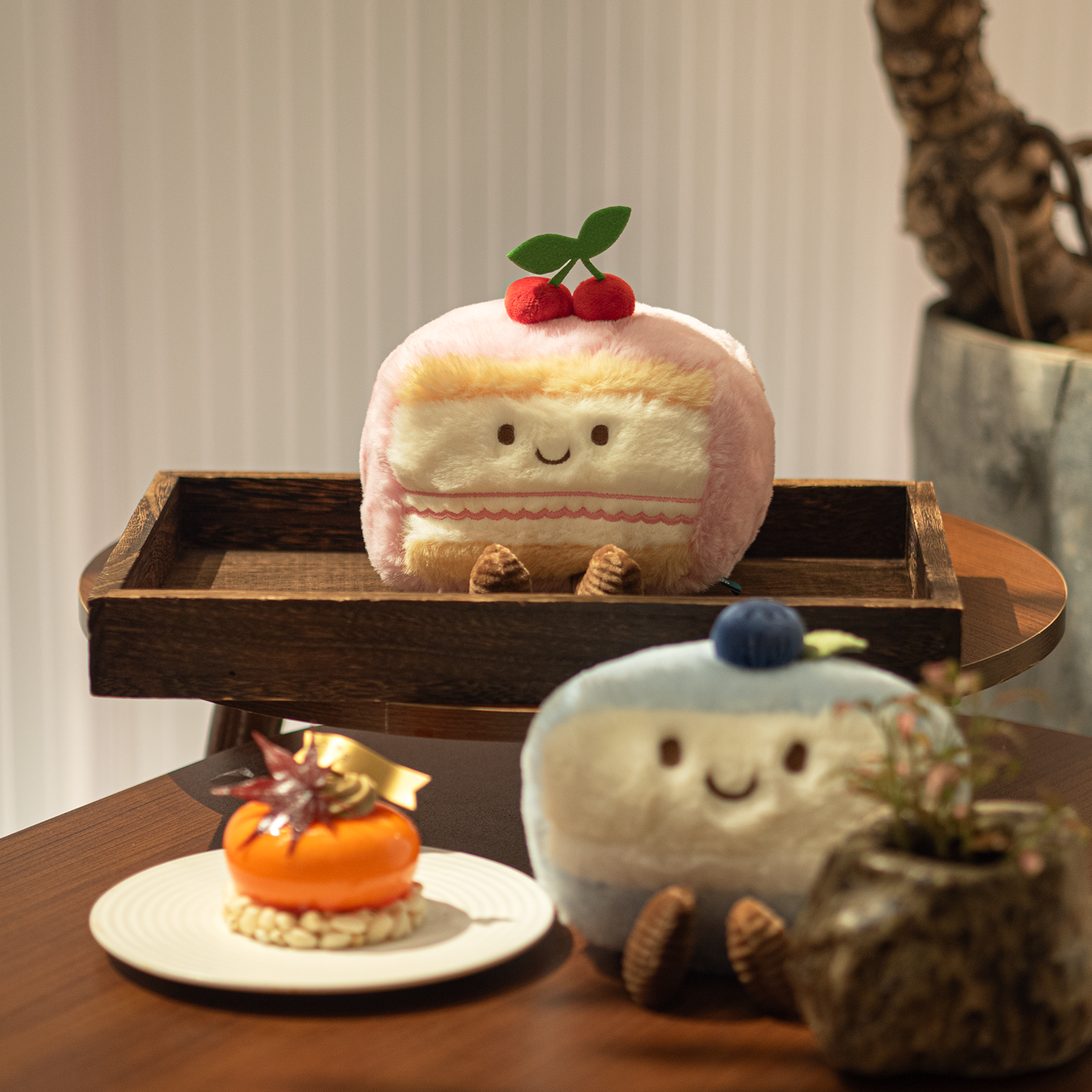 Cake Slice Plush Set — Featured Collection (4-Piece)