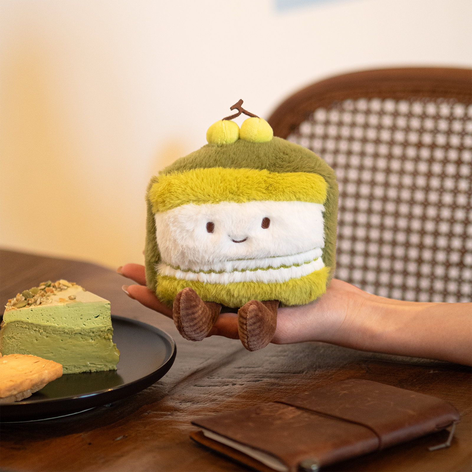 Matcha Cake Slice Plush - 6 Inch