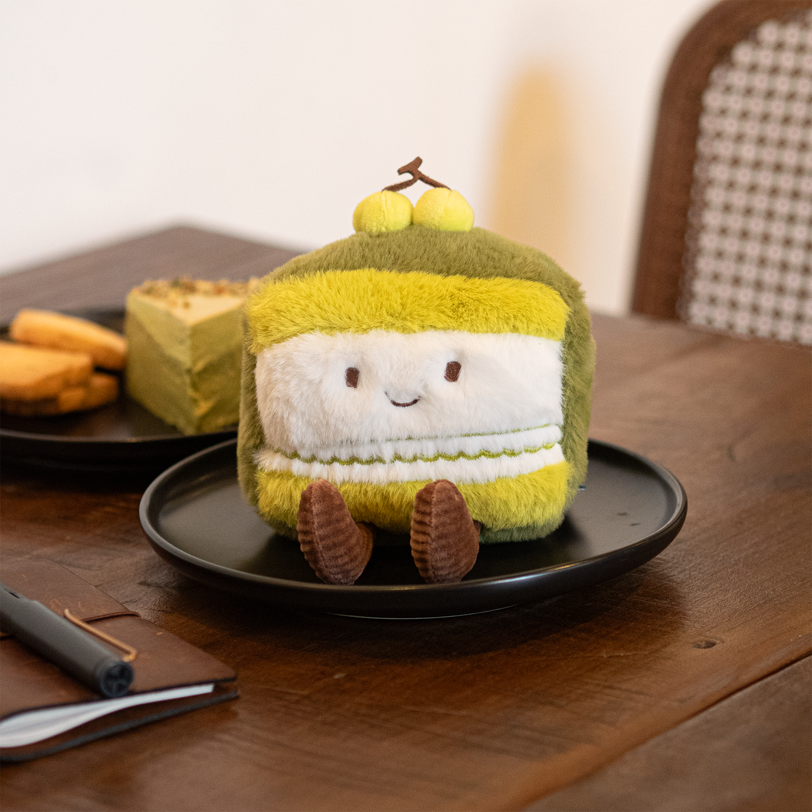 Matcha Cake Slice Plush - 6 Inch