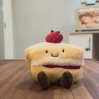 Strawberry Cake Slice Plush - 6 Inch